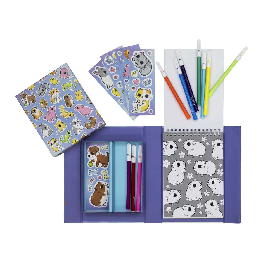 TIGER TRIBE COLOURING SET - BABY ANIMALS