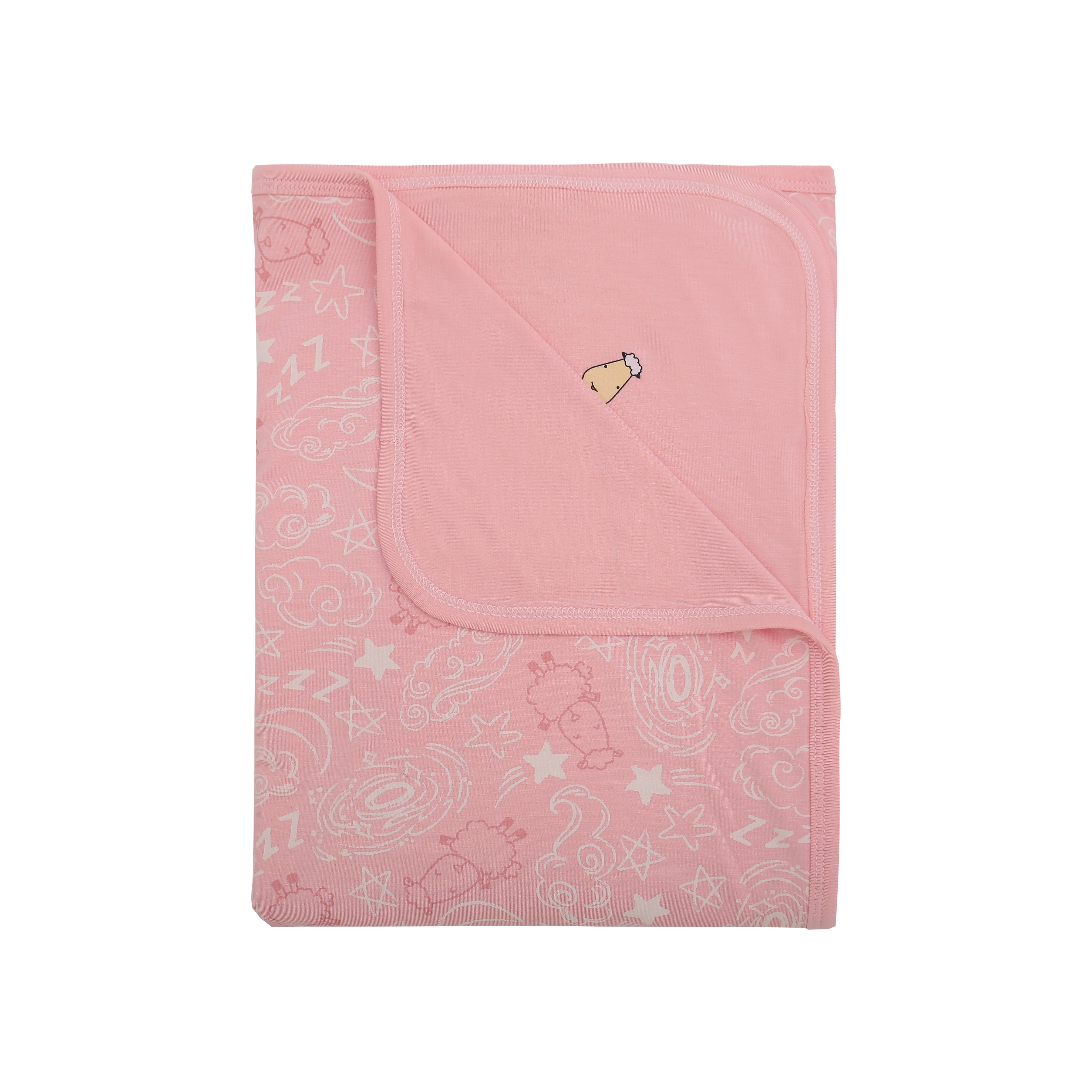 Double Layer Blanket Baa Baa in the Universe Pink Kids