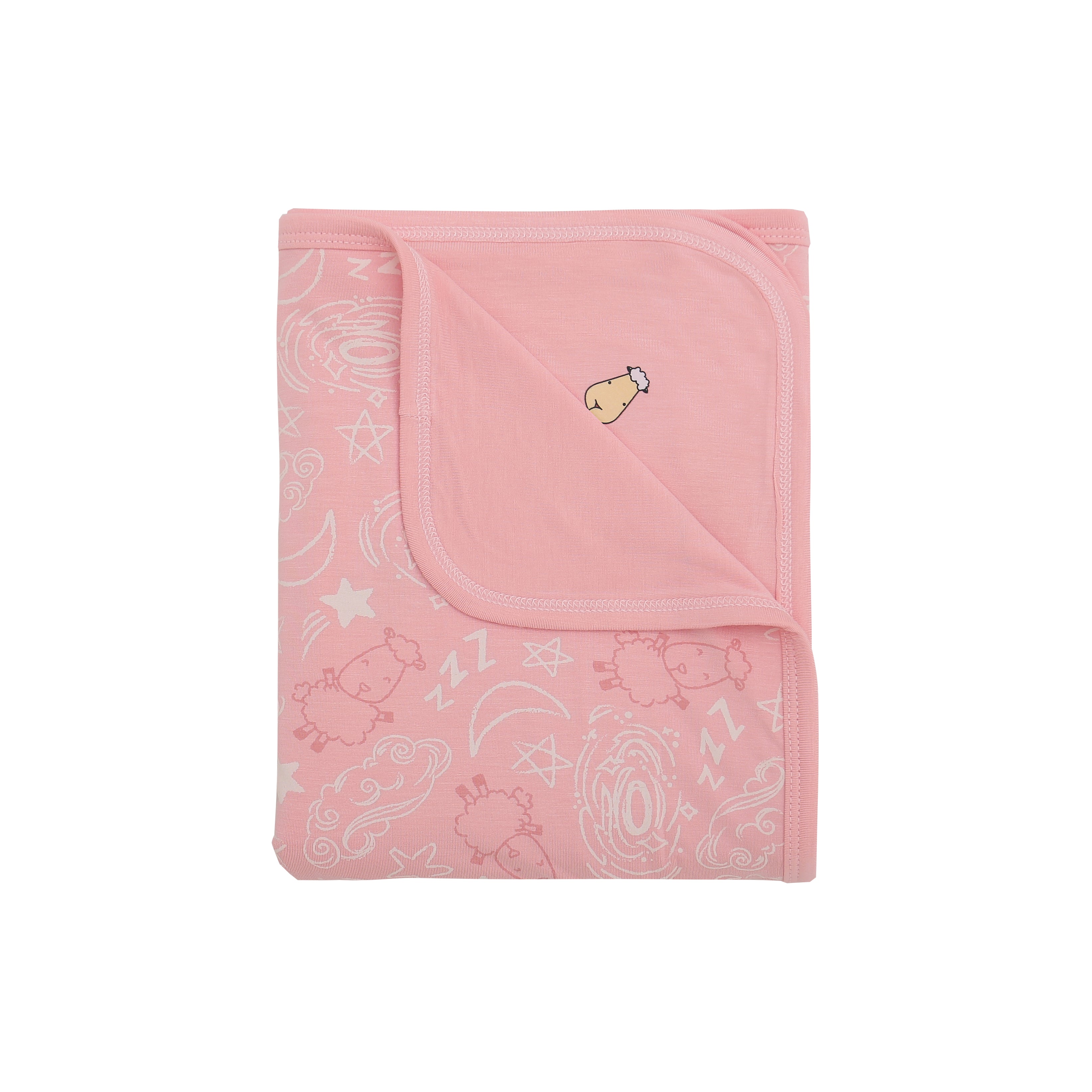 Double Layer Blanket Baa Baa in the Universe Pink -36M