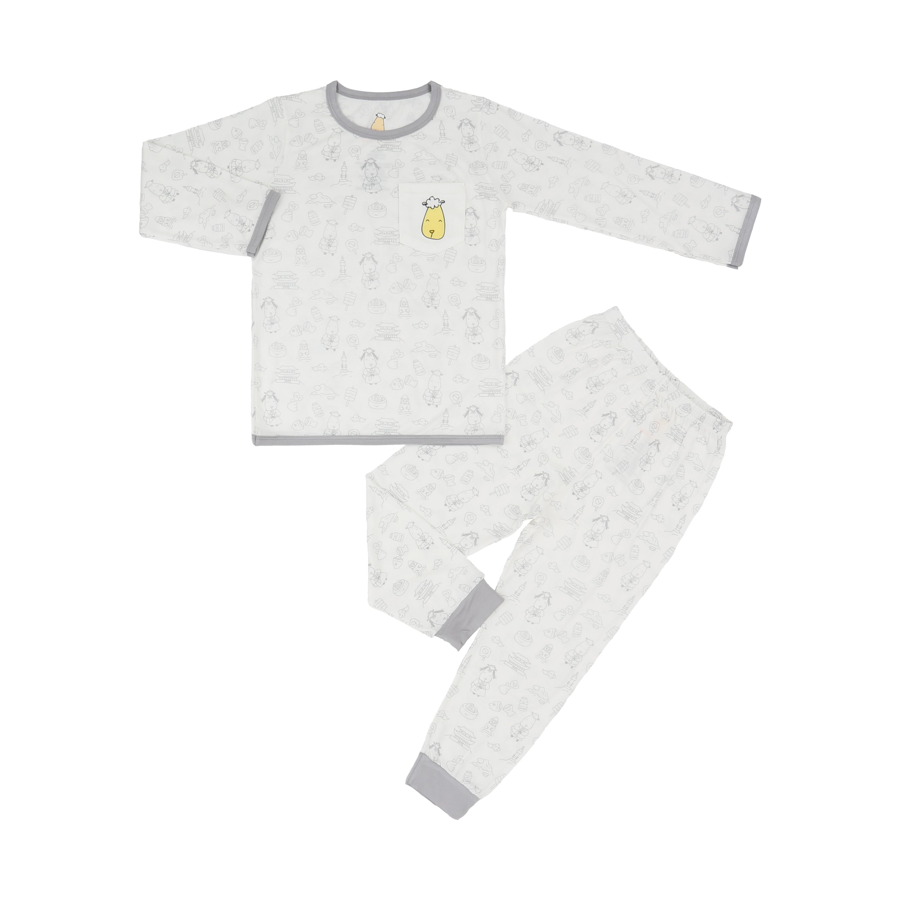 Pyjamas Set K03 White + K03 White