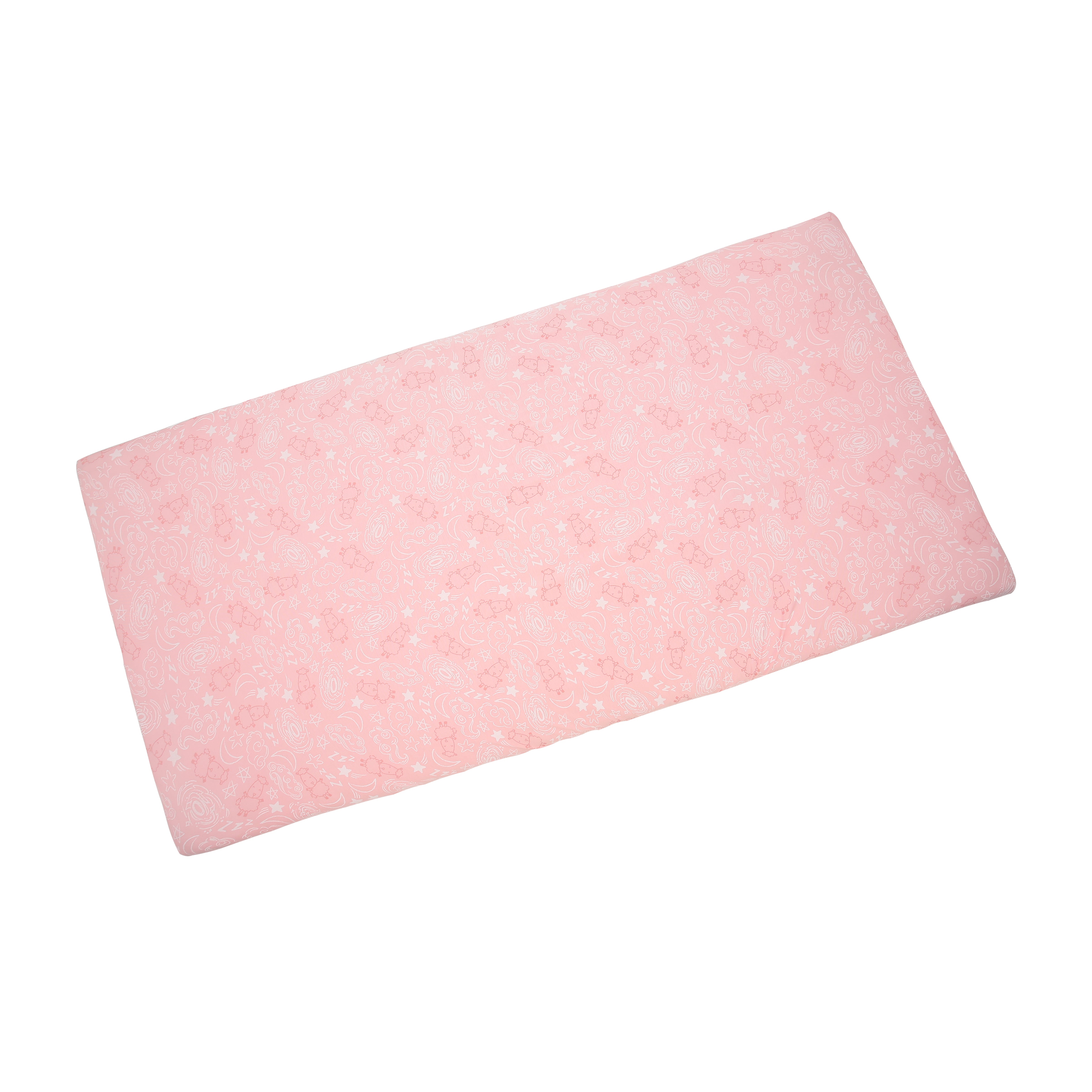 Mattress Sheet Baa Baa in the Universe Pink - Single Bed