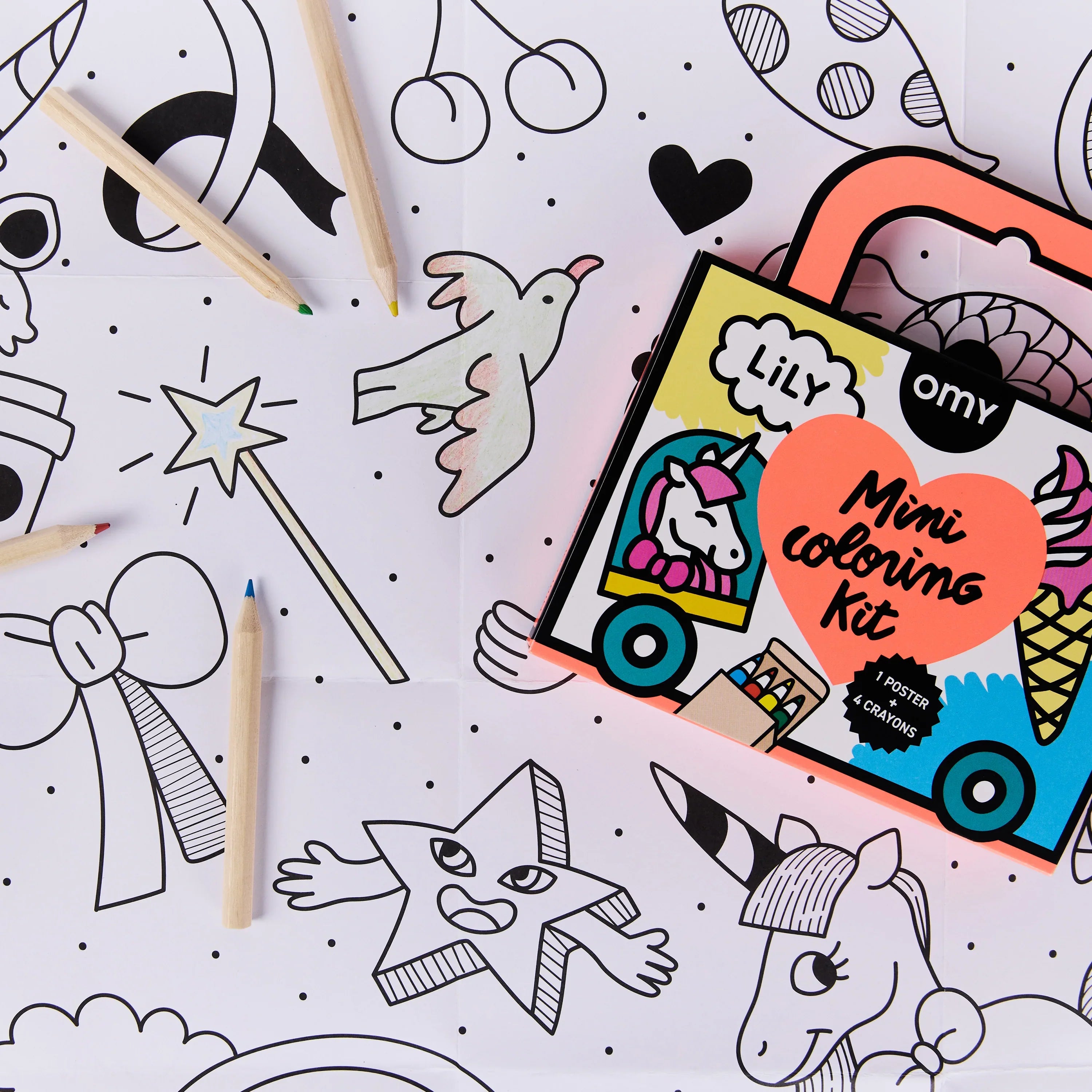 OMY Mini Pocket Colouring Kit - Lily