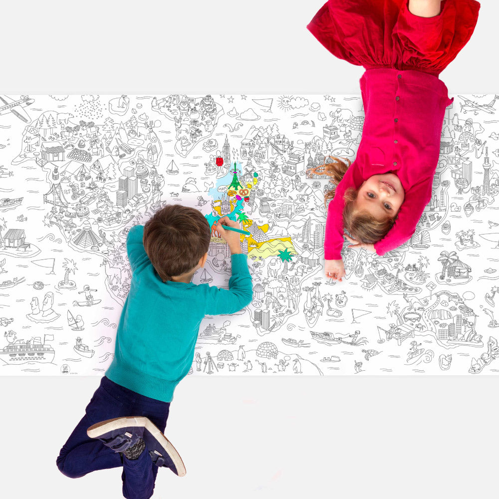 OMY XXL Colouring Poster - Atlas