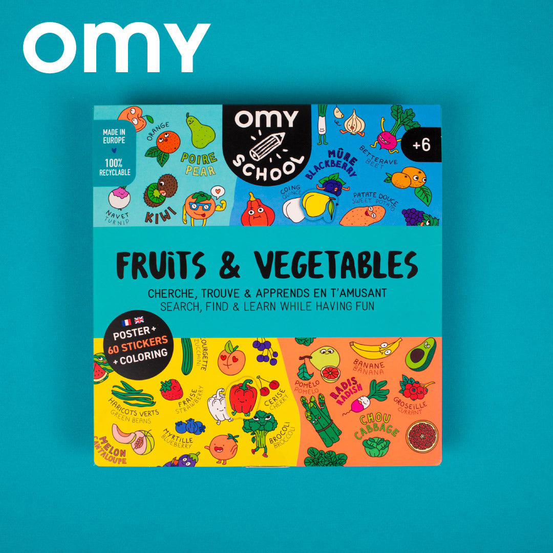 OMY School Posters - Fruits & Vegetables