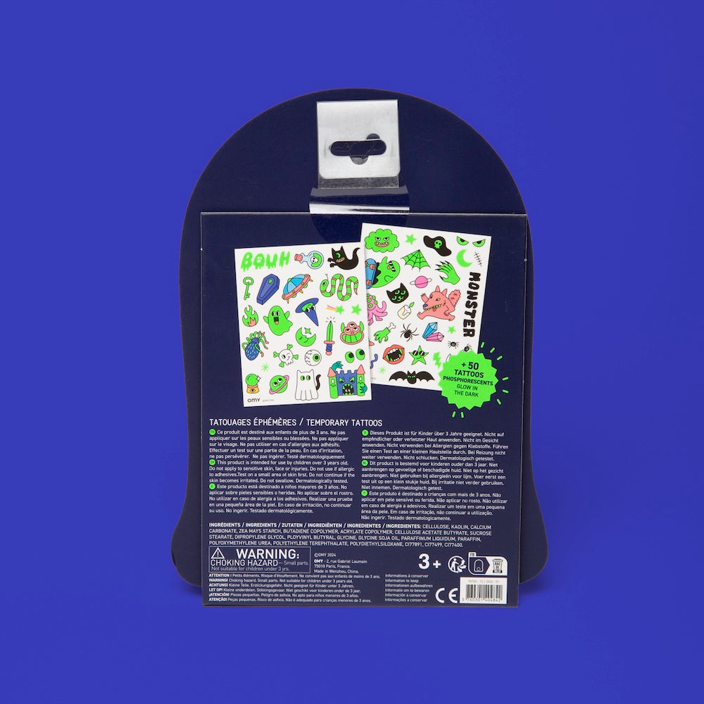 OMY Tattoos - Boo! Glow in the Dark