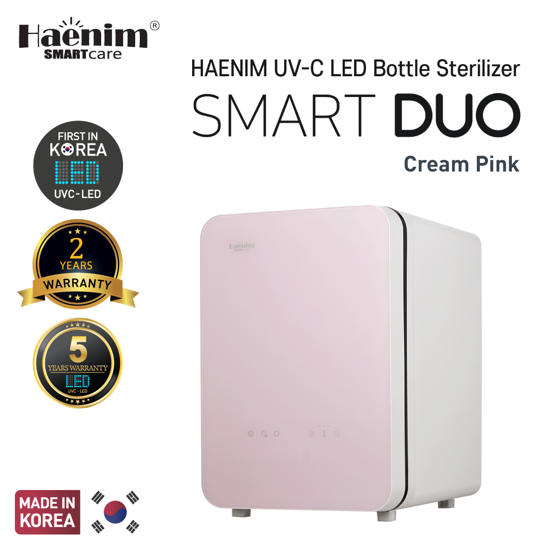 Haenim Smart DUO UV-C Sterilizer (Cream Pink)