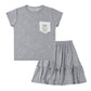 Short Sleeve Shirt Sweet Dreams Baa Baa Grey + Shorts Sweet Dreams Baa Baa Grey