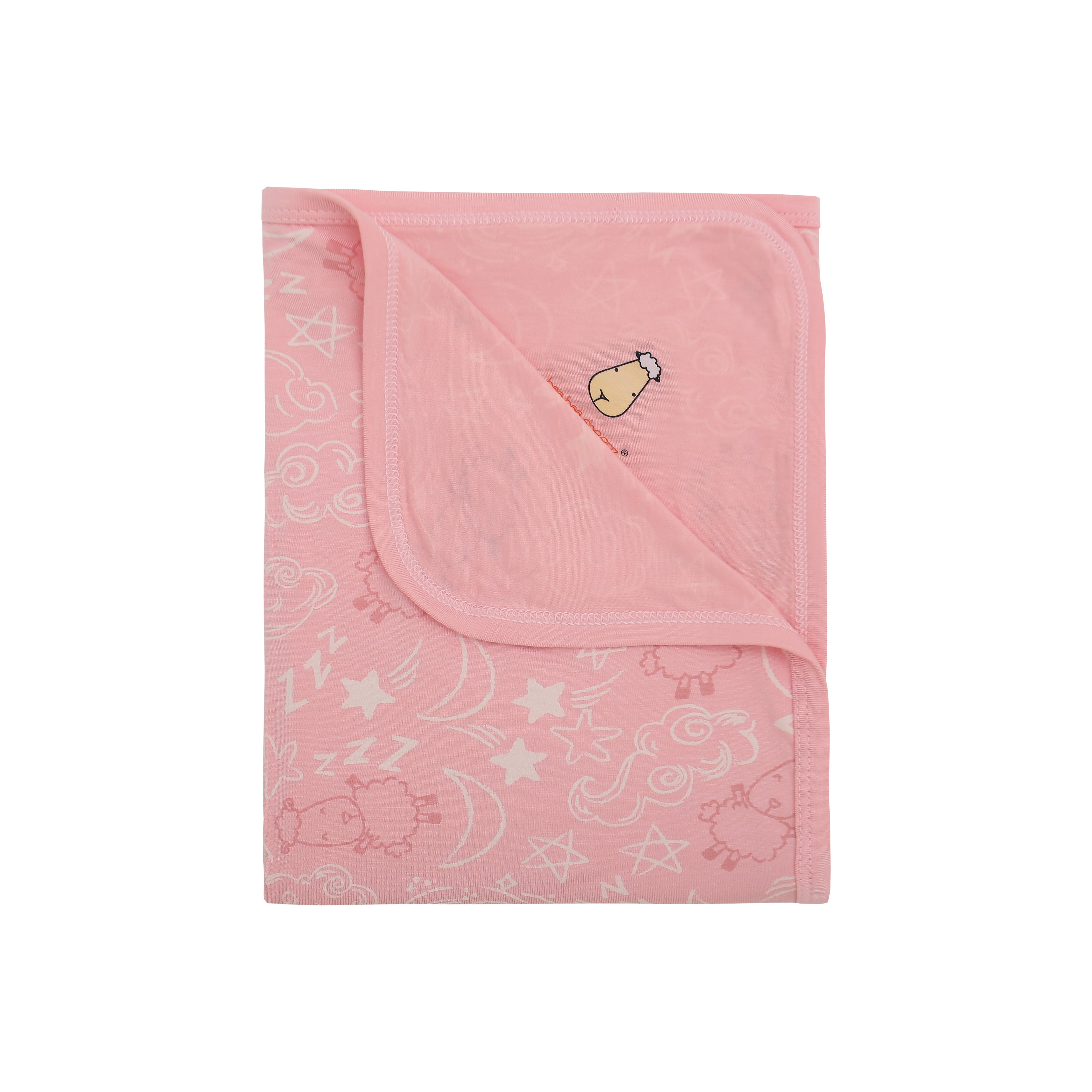 Single Layer Blanket Baa Baa in the Universe Pink - 36M