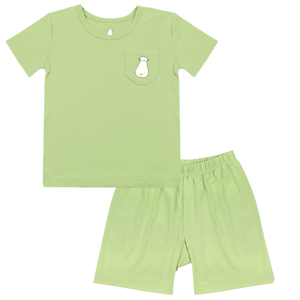Short Sleeve Shirt Mint + Shorts Mint