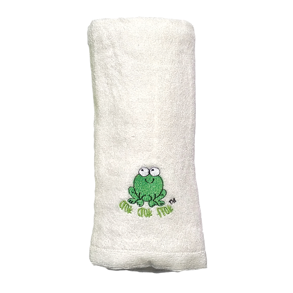 CrokCrokFrok Bamboo Towel for Baby & Kids - White - Small