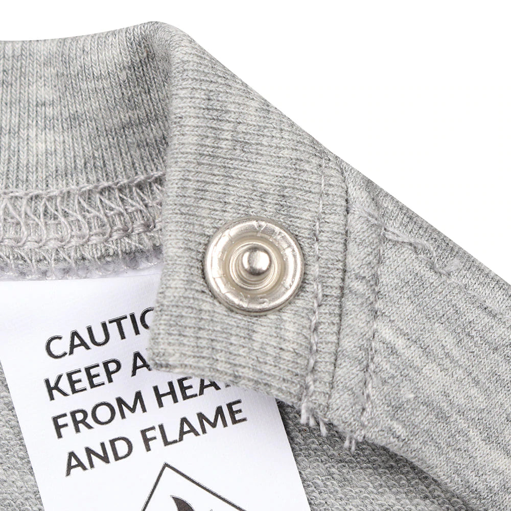 Unisex Long Sleeve Sweatshirt Happy Sleep Grey