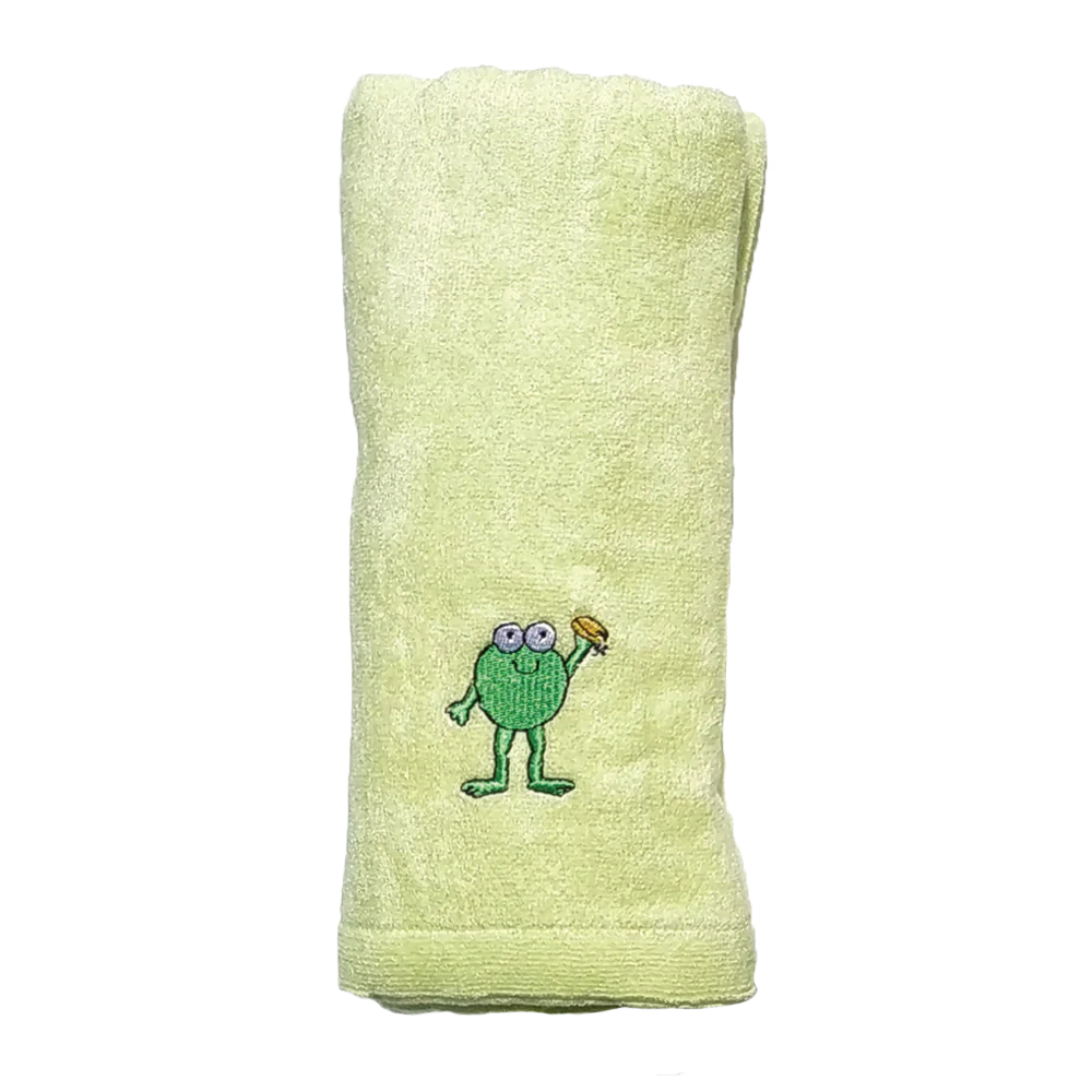 CrokCrokFrok Bamboo Towel for Baby & Kids - Apple Green - Small