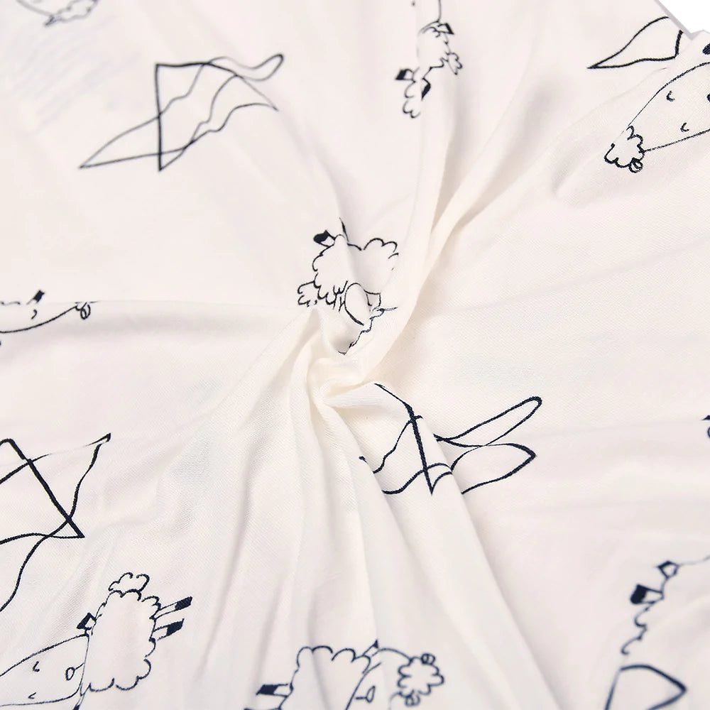 Romper Zip Cute Big Star & Sheepz White