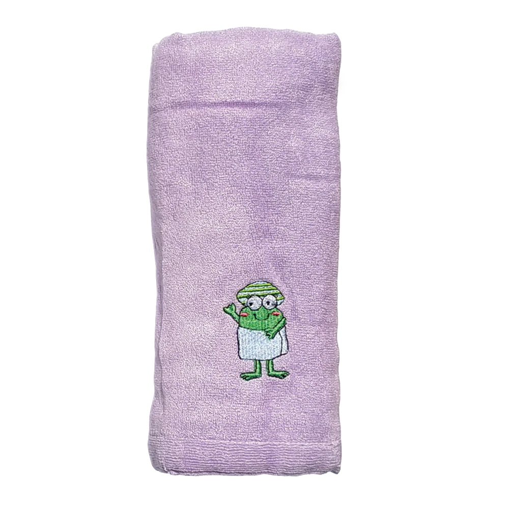CrokCrokFrok Bamboo Towel for Baby & Kids - Purple - Small