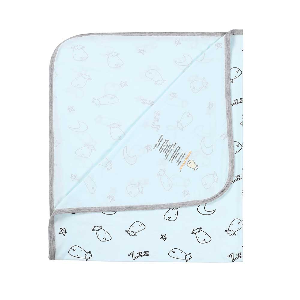 Single Layer Blanket Sweet Dreams Baa Baa Blue - 4T