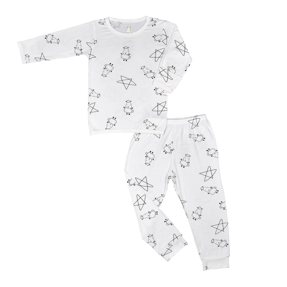 Pyjamas Set Cute Big Star & Sheepz White + Cute Big Star & Sheepz White