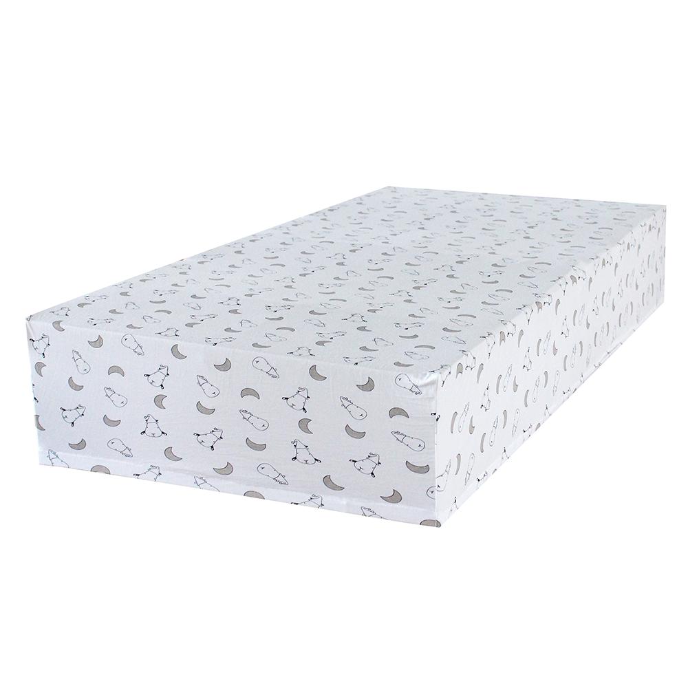 Mattress Sheet White Small Moon & Sheepz