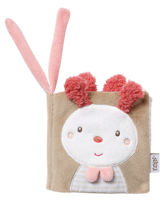 Fehn Soft Toys - Soft Book - Hare Teddy