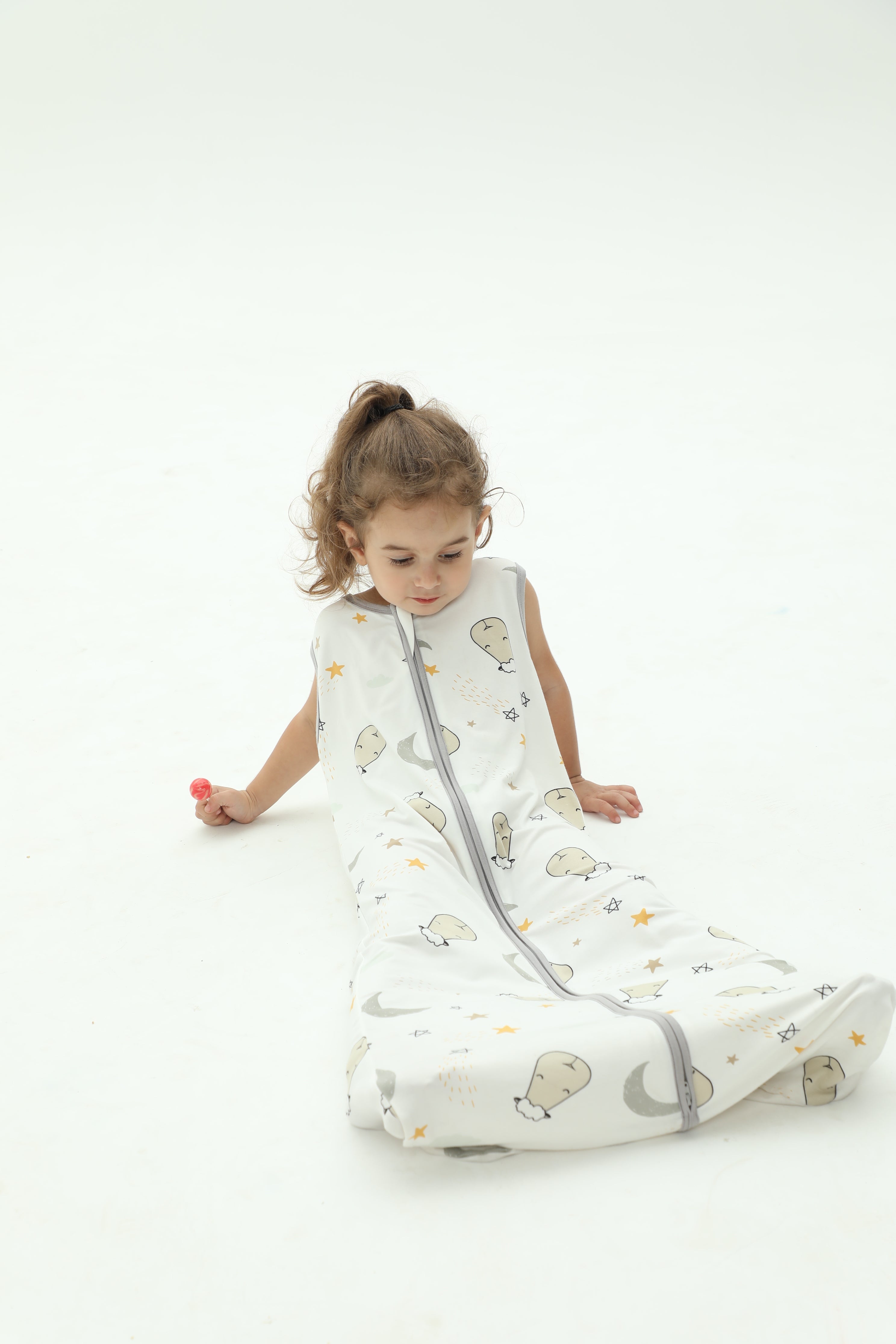 Wearable Blanket Zip Goodnight Baa Baa White