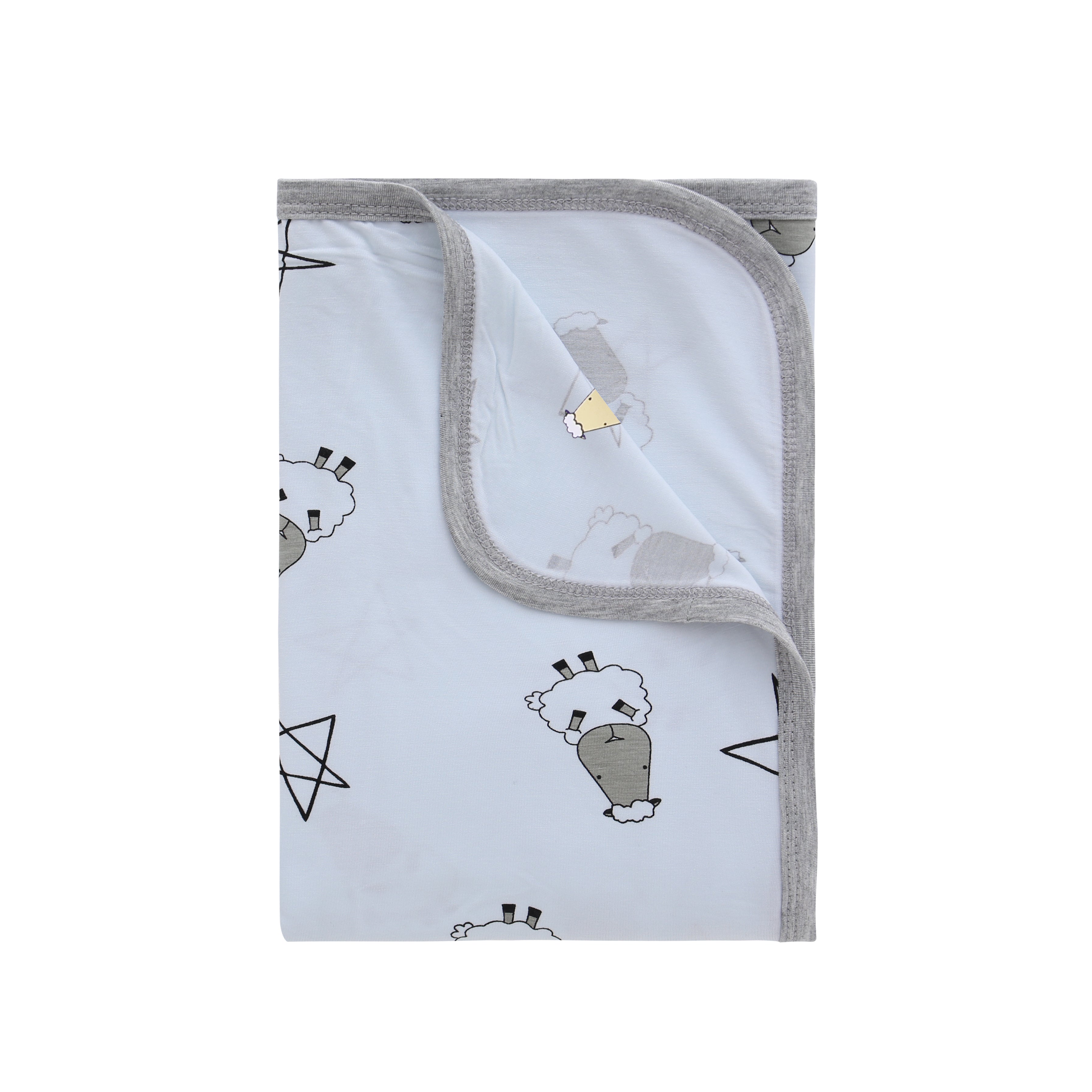 Single Layer Blanket Big Star & Sheepz Blue - 4T