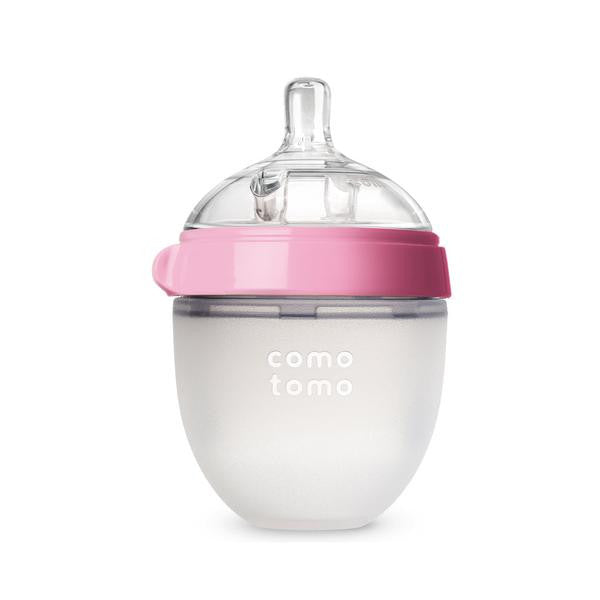 Comotomo Silicone Bottle, 150ml, Pink