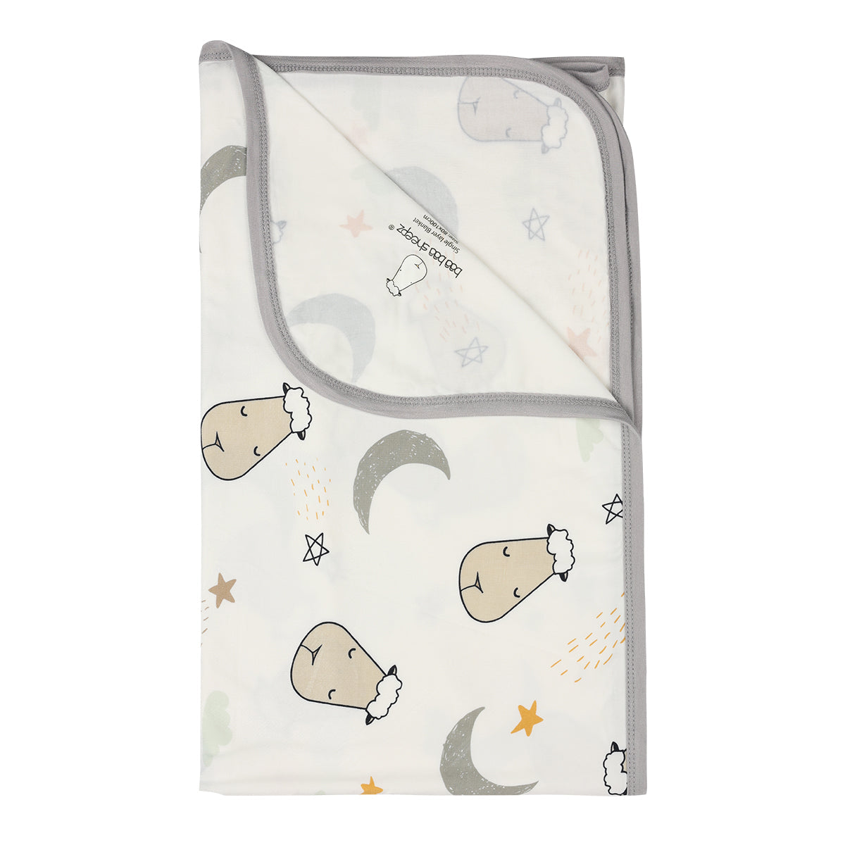 Single Layer Blanket Goodnight Baa Baa White - 36M