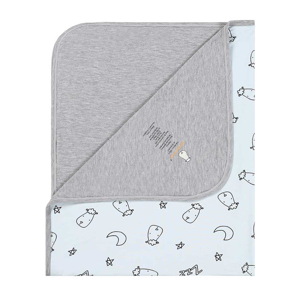 Double Layer Blanket Sweet Dreams Baa Baa Blue -36M