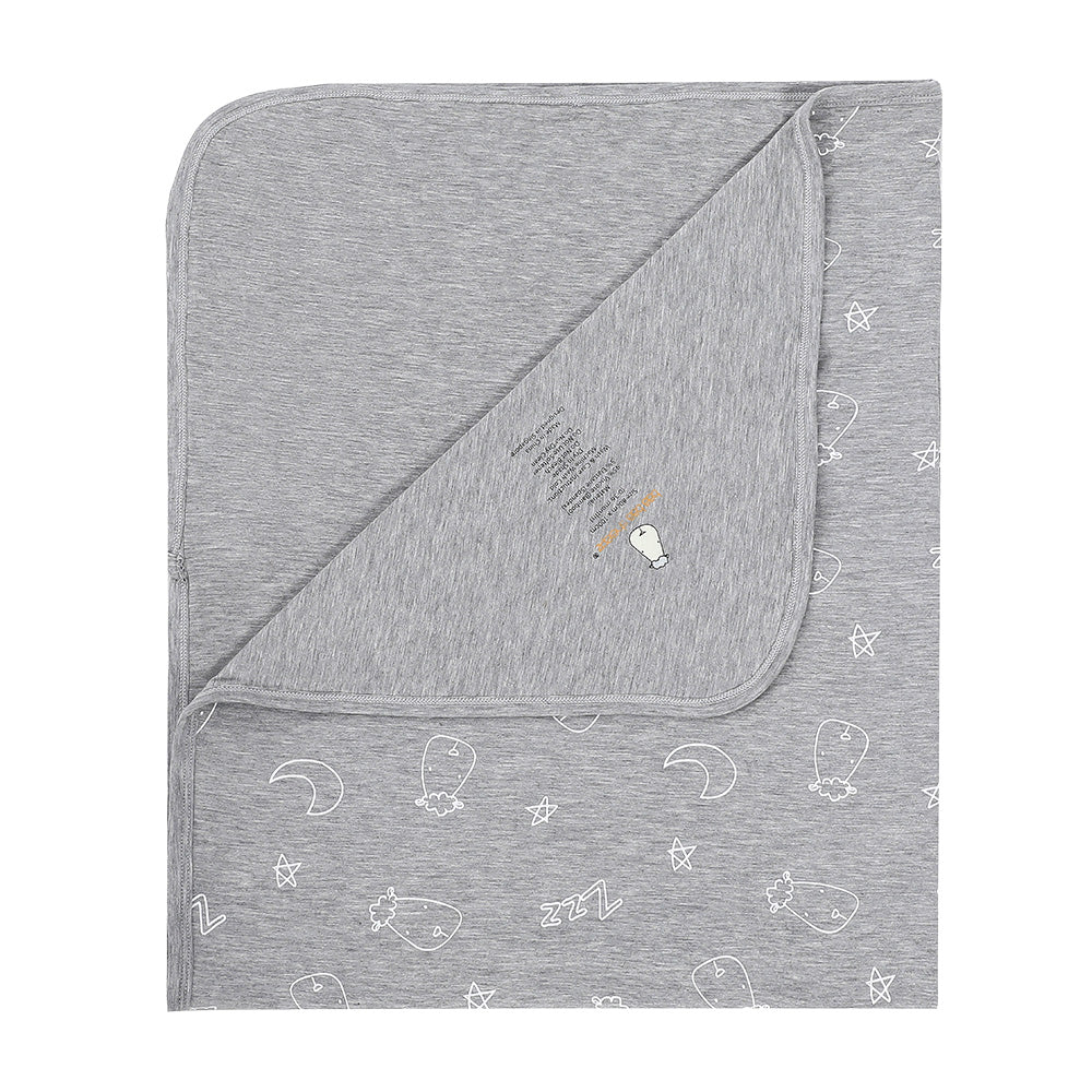 Single Layer Blanket Sweet Dreams Baa Baa Grey - 36M