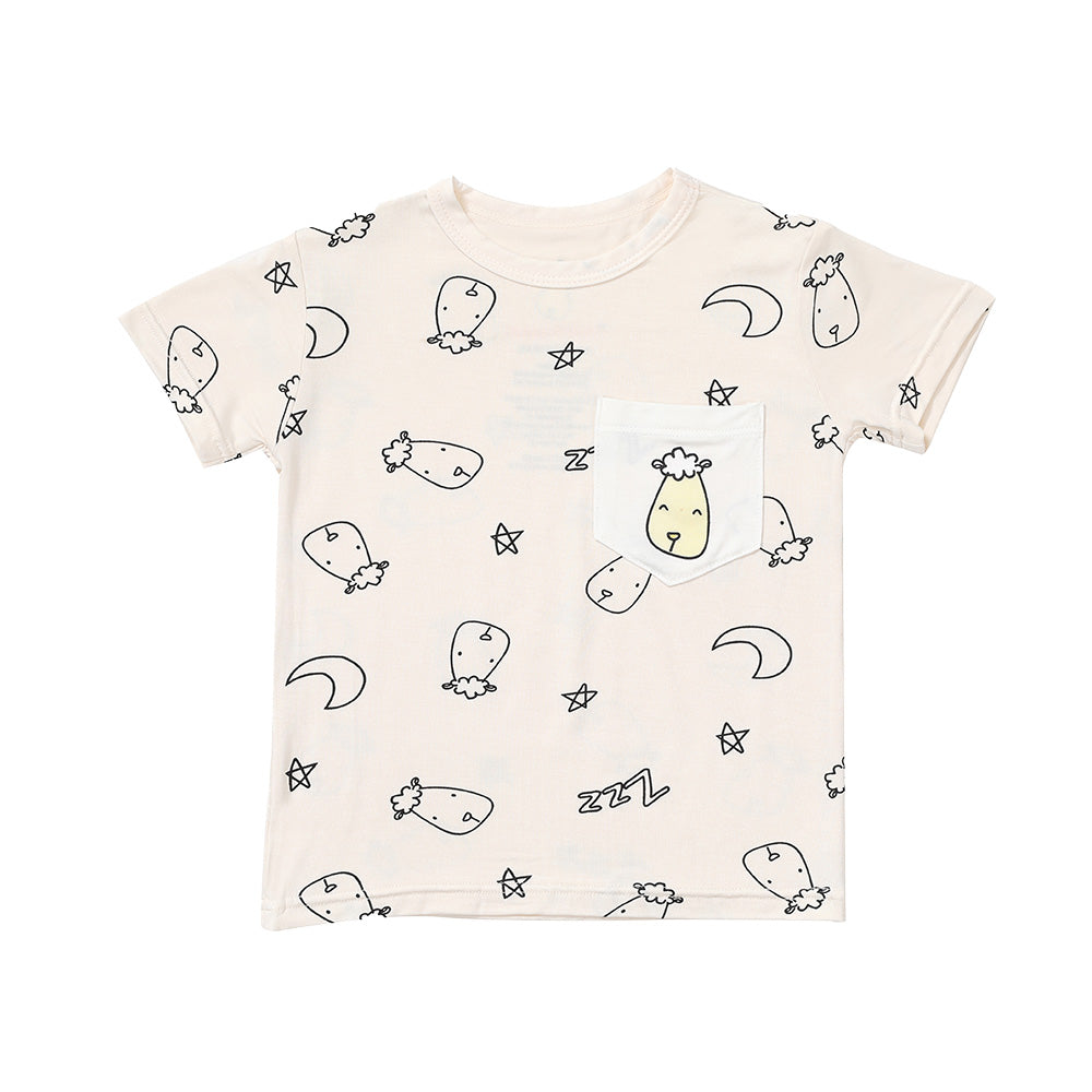 Short Sleeve Shirt Sweet Dreams Baa Baa Yellow + Shorts Sweet Dreams Baa Baa Yellow