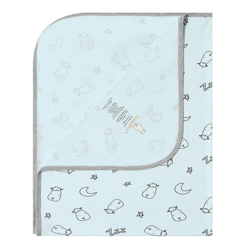 Single layer Blanket Sweet Dreams Baa Baa Blue - 36M