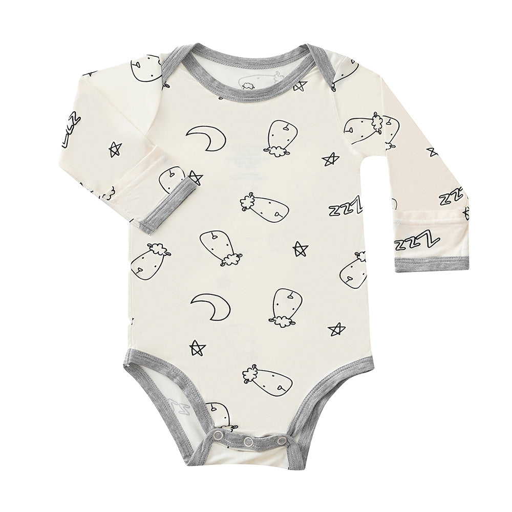 Long Sleeve Onesie Sweet Dreams Baa Baa Yellow