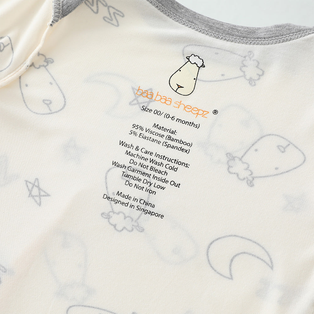 Long Sleeve Onesie Sweet Dreams Baa Baa Yellow