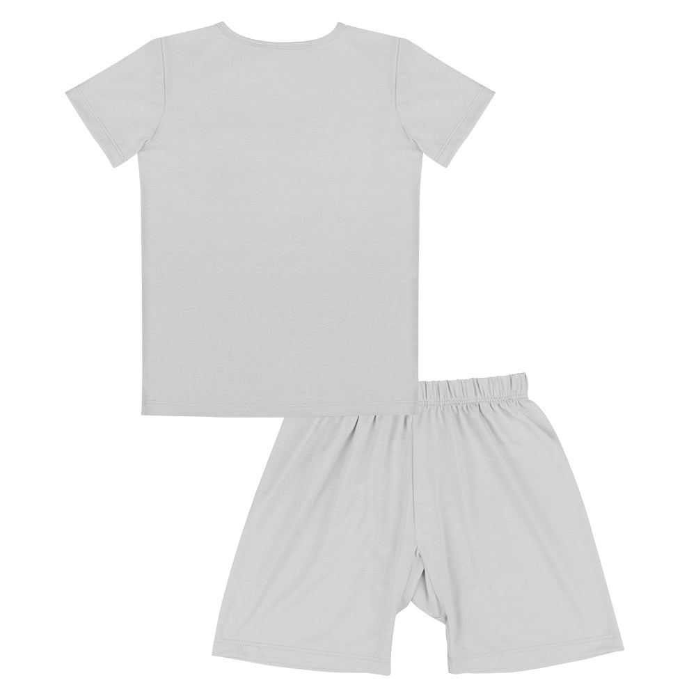 Short Sleeve Shirt Grey + Shorts Grey