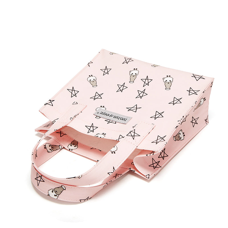 Baa Baa Sheepz Tote Bag Small Star & Sheepz Pink - Small