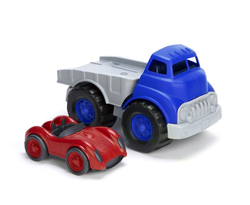 Green Toys Flatbed Truck with Race Car