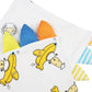 Bed-Time Buddy Case Yellow Plane White Color & Stripe tag - Medium