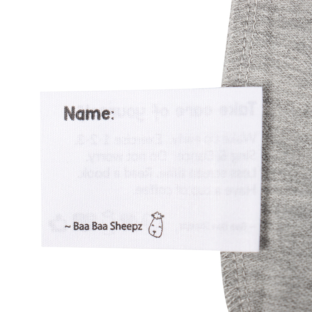 Unisex Long Sleeve Sweatshirt Happy Sleep Grey