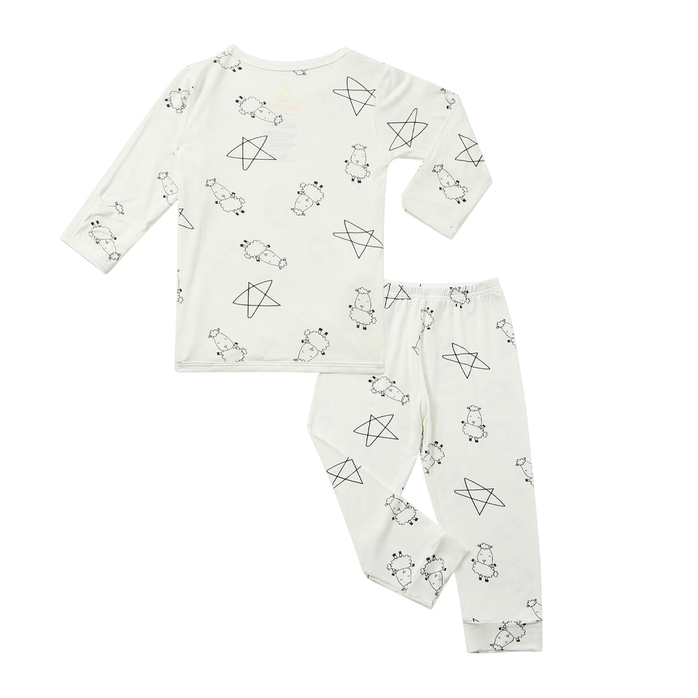 Pyjamas Set Cute Big Star & Sheepz White + Cute Big Star & Sheepz White