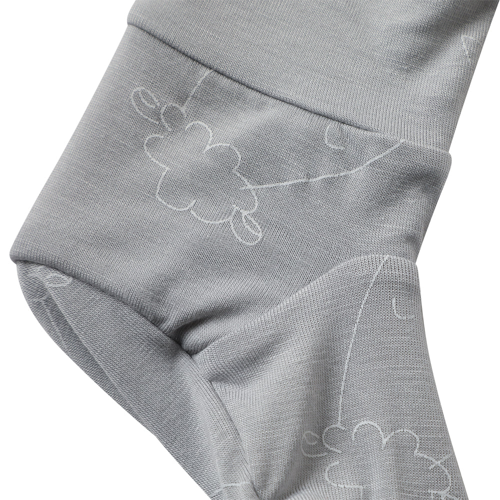 Booties Cute Big Star & Head Grey