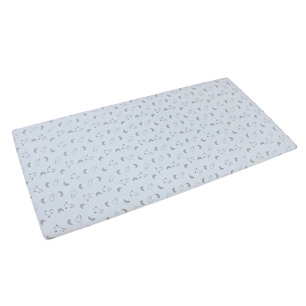 Mattress Sheet Small Moon & Sheepz Blue