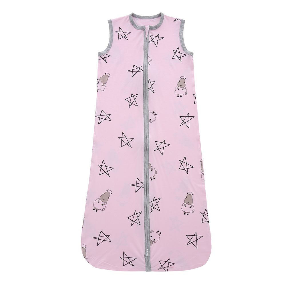 Wearable Blanket Zip Pink Big Sheepz & Star