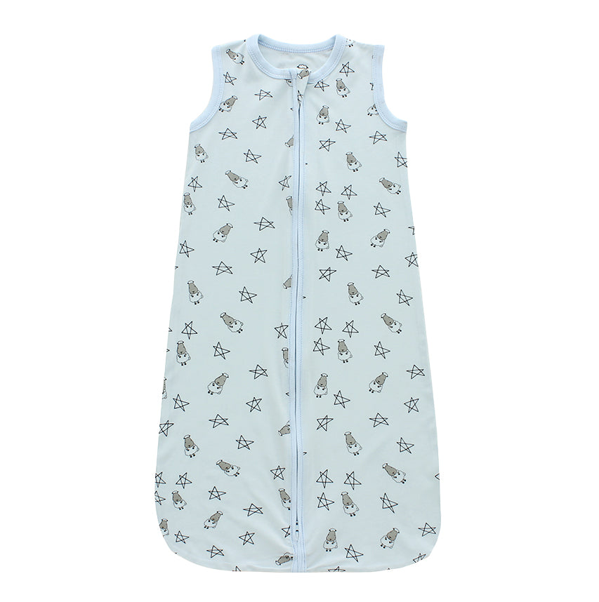 Wearable Blanket Zip Small Star & Sheepz Blue