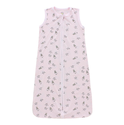 Wearable Blanket Zip Small Star & Sheepz Pink