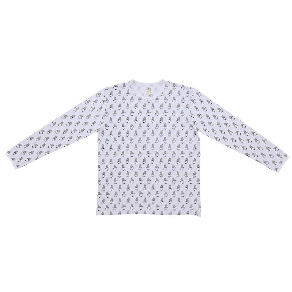 Unisex Long Sleeve Shirt Small Sheepz White