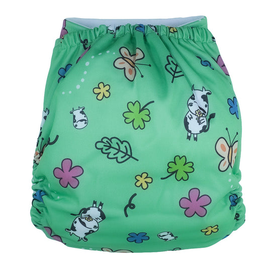 Cloth Diaper One Size Snap - Spring