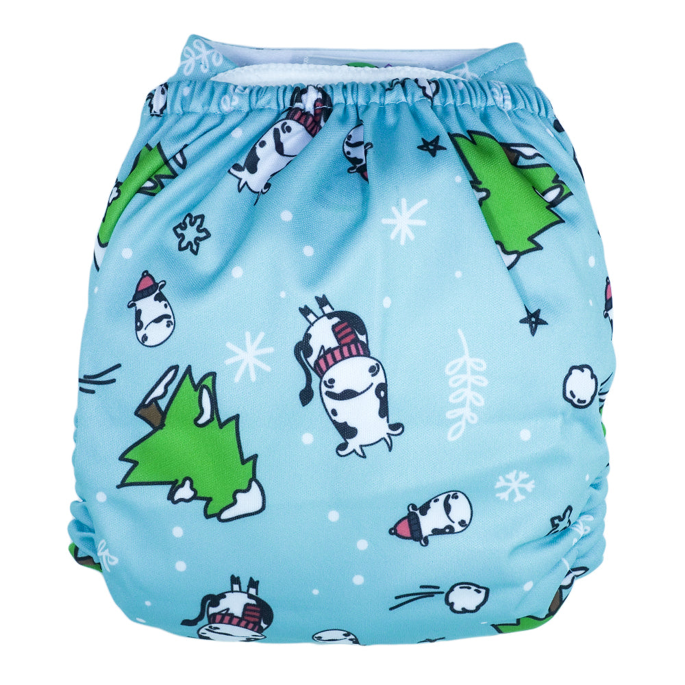 Cloth Diaper One Size Snap - Winter