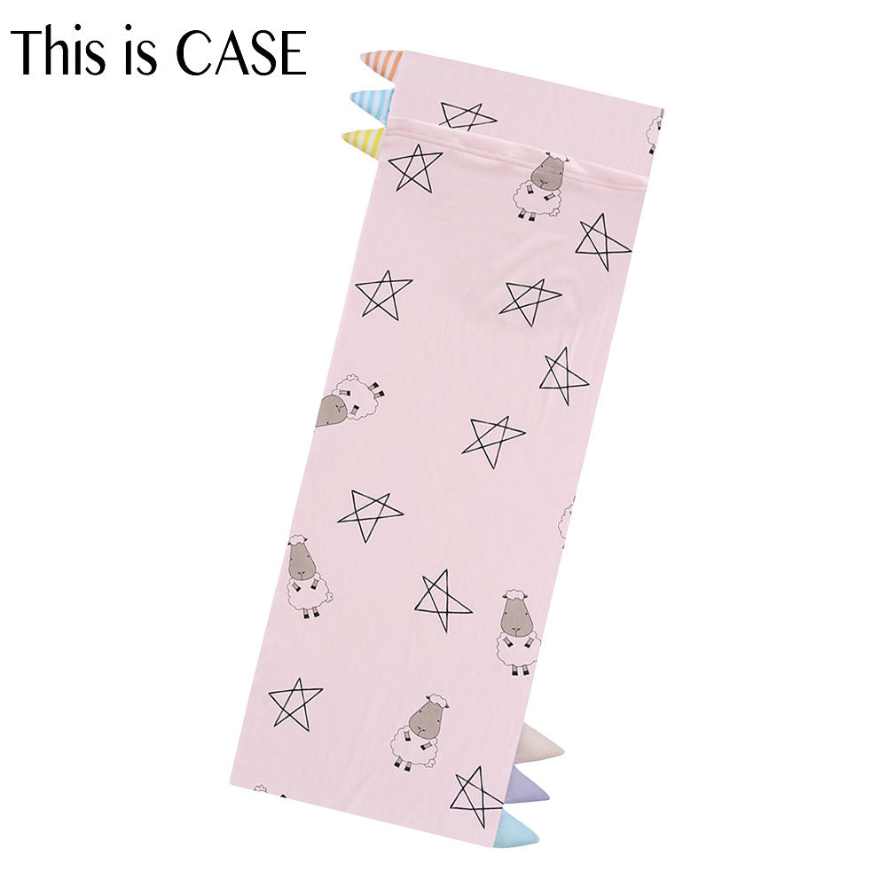 Bed-Time Buddy Case Big Star & Sheepz Pink with Color & Stripe tag - XL