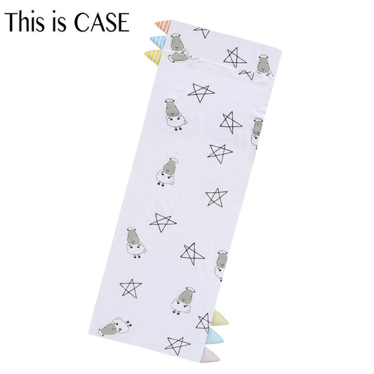 Bed-Time Buddy Case Big Star & Sheepz White with Color & Stripe tag - XL