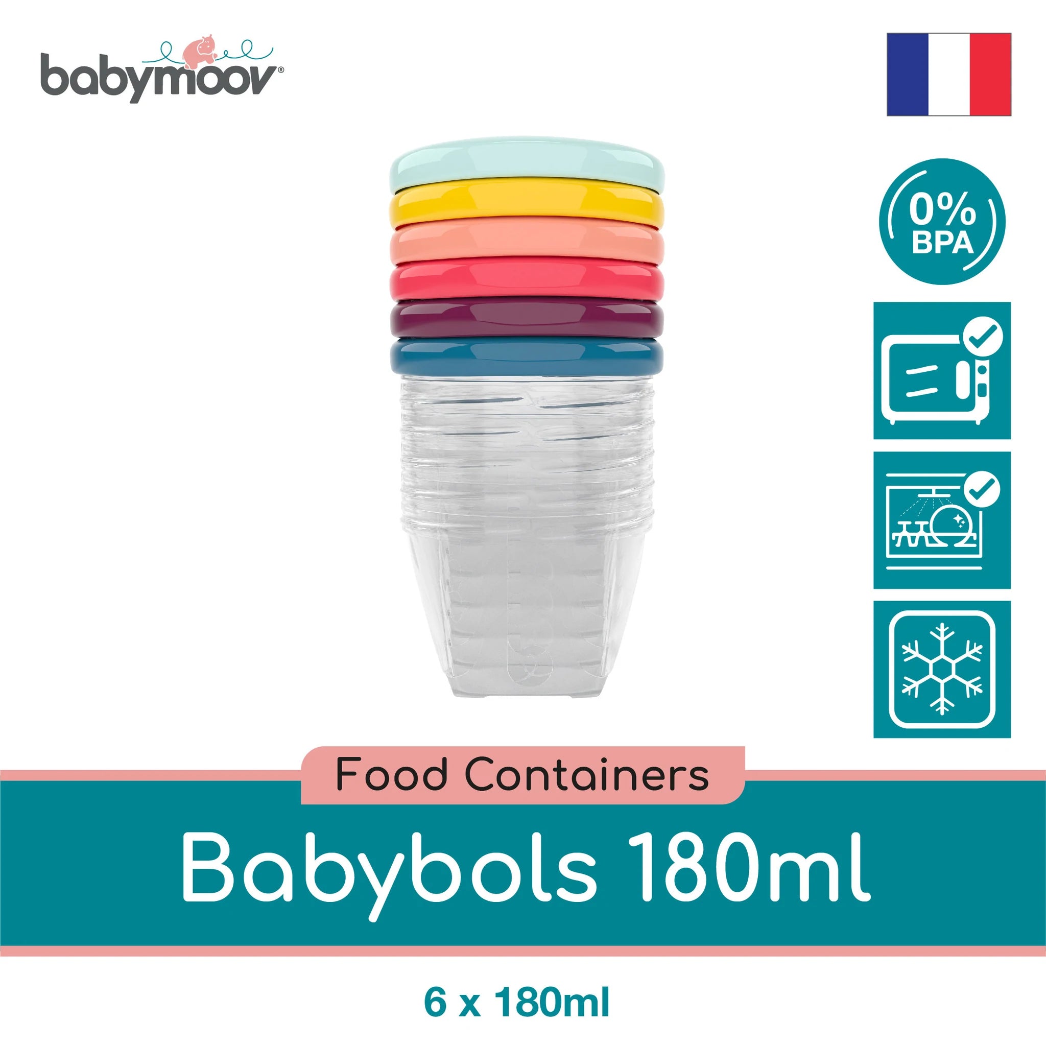 Babymoov Babybols Food Storage (6 x 180mL)