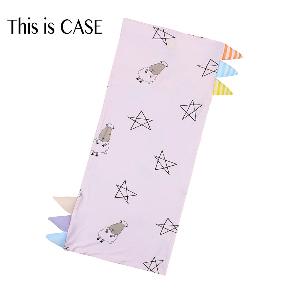 Bed-Time Buddy Case Big Star & Sheepz Pink with Color & Stripe tag - Small
